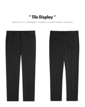 太平鸟男装 2022春季新款商务休闲西裤正装B1GAC1X16