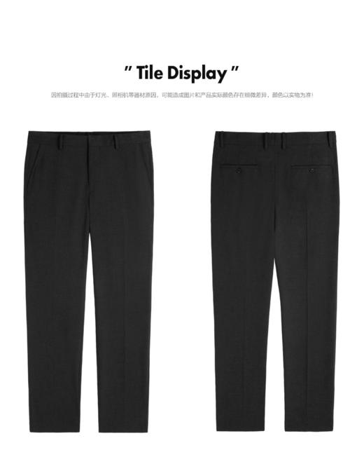 太平鸟男装 2022春季新款商务休闲西裤正装B1GAC1X16 商品图0