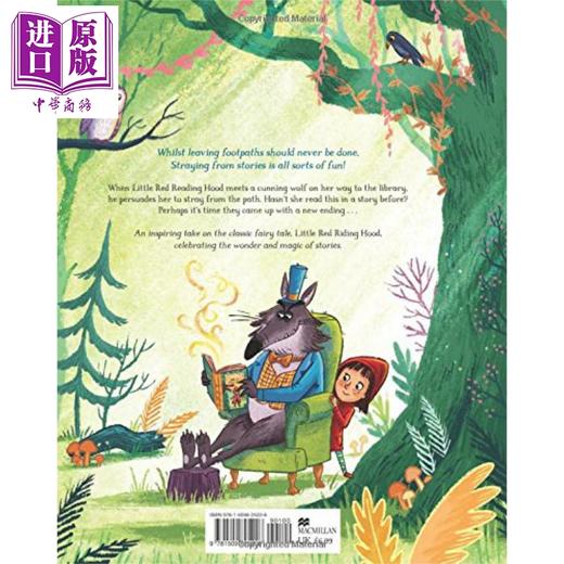 【中商原版】Ben Mantle 爱读书的小红帽 Little Red Reading Hood 儿童绘本 改编自经典童话 现代寓言故事图画书英文小初文学 商品图2