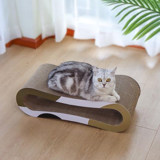 摆尾主子优选精选三件套猫抓板 可以躲藏 材质优化 设计符合猫咪天性 多功能使用 商品图3