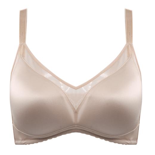 贝佳人新品无钢圈透气薄模杯内衣光面无痕文胸BW952109 商品图1