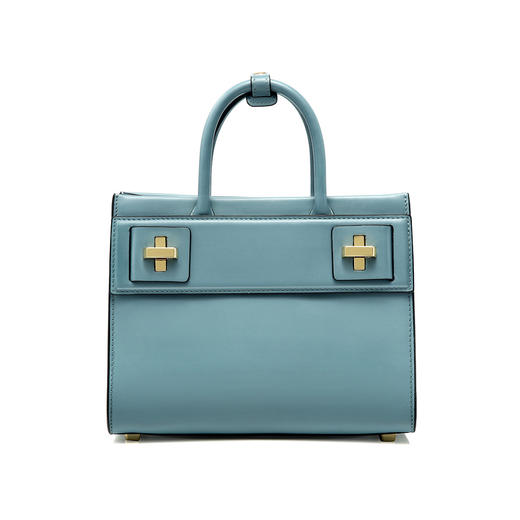 6941239132541 【专柜同款牛皮包包】HR赫莲娜女包流行湖水蓝单肩斜挎手提包 23*11.5*18.8cm 【瑕疵看图】 商品图0