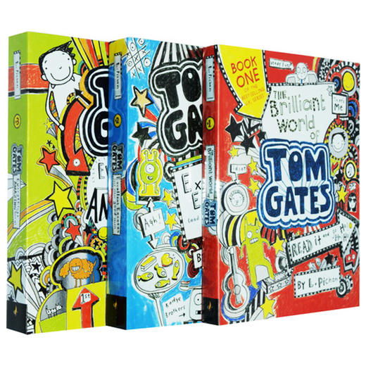 涂鸦小天才汤姆盖茨1-3册盒装 英文原版 Tom Gates That's Me! Books One,Two,Three 附海报 商品图1