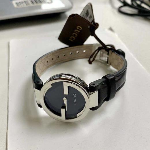 HCYA133501古驰GUCCIGUCCI Interlocking系列双G表盘石英女表YA133501  【表带磨破】 商品图3