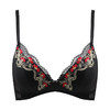 贝佳人新品性感三角杯复古法式花卉刺绣内衣无钢圈舒适薄杯文胸女BW91825 商品缩略图1