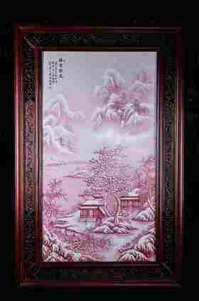 玛瑙红雪景踏雪访友