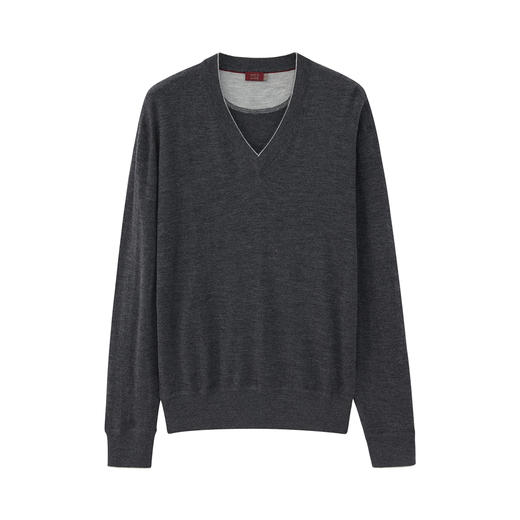 经典V套衫 灰色/原色 商品图1