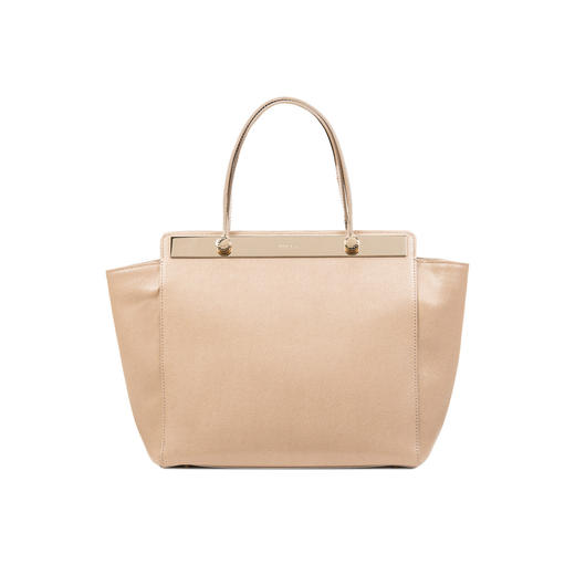 8051510066798  FURLA MIA中号托特包手提包 卡其色20x15.5x6 商品图0