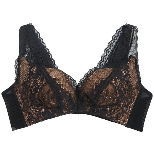 贝佳人新品夏洞洞杯薄款收副乳文胸聚拢美背侧收无钢圈内衣女BW96907 商品图1