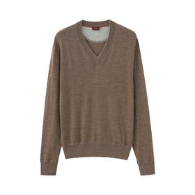 经典V套衫 灰色/原色