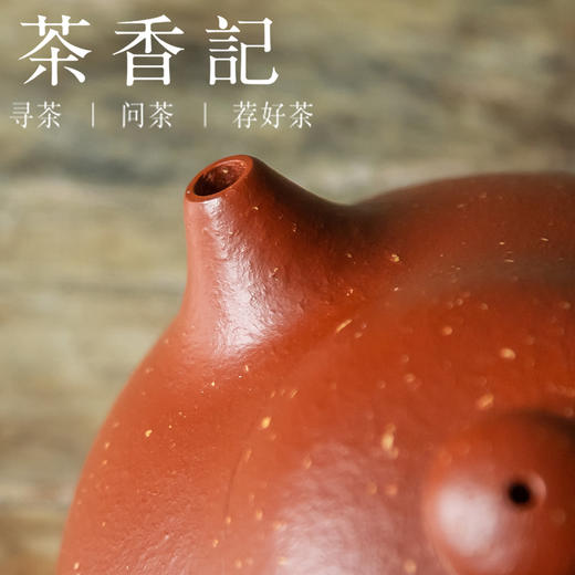 茶香记 紫砂壶 朱泥调砂文旦壶 茶壶 冲泡器 功夫茶具 商品图3