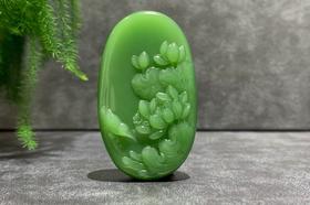 【御珠宫坊·传藏系列】碧玉花鸟牌