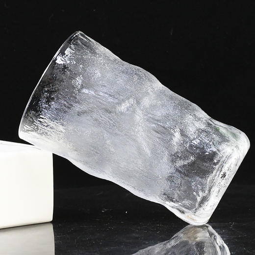 【握在手里的夏日冰凉】创意冰川玻璃杯ins风杯子家用果汁冰川锤纹杯岩石杯磨砂玻璃酒杯 商品图2