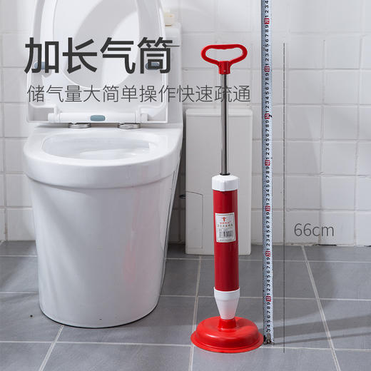 【马桶疏通好帮手】家用管道疏通器厕所下水道马桶吸盘真空吸泵马桶搋子 抽子 商品图2