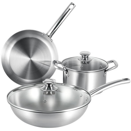 【专柜多样屋】- 维恩系列不锈钢锅具5件套 商品图0