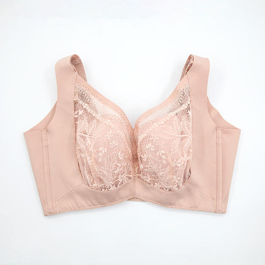 贝佳人新品文胸软钢圈调整背心式深V性感水晶杯大胸显小内衣BW932237 商品图3