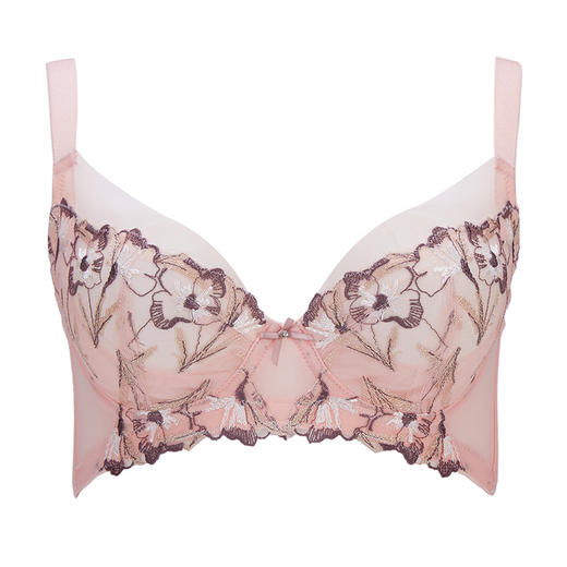 贝佳人正品全杯单层围胖妹妹大码薄款收副乳外扩美容调整型胸罩BW93709 商品图1