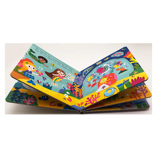 我的魔法美人鱼 英文原版 My Magical Mermaid 英文版儿童英语启蒙认知 机关抽拉滑动活动纸板书 进口原版书籍 商品图1