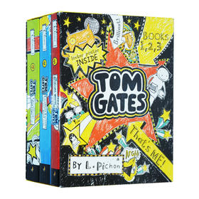 涂鸦小天才汤姆盖茨1-3册盒装 英文原版 Tom Gates That's Me! Books One,Two,Three 附海报