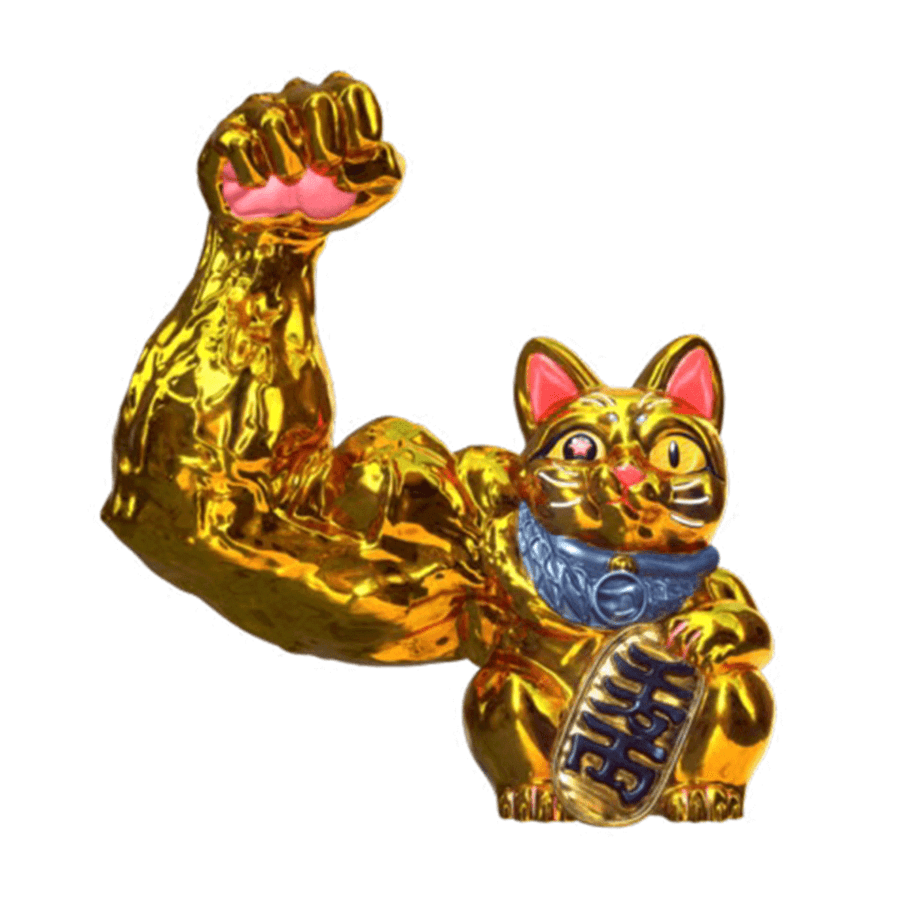 大内密谈 大力招财猫联名吊卡麒麟臂发财猫 徐振邦xmocaup 夜市