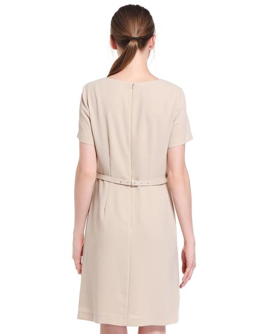 4894415521368   JOAN&DAVID 杏色圆领典雅清新短袖连衣裙38(无腰带) 商品图1