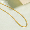 【按克计价黄金1】MEMORA诗普琳珠宝足金黄金侧身链素金链子GN213601（线上专供） 商品缩略图6