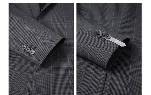 太平鸟男装 深灰色商务休闲西装潮流西服男B1BAC1X17 商品图4