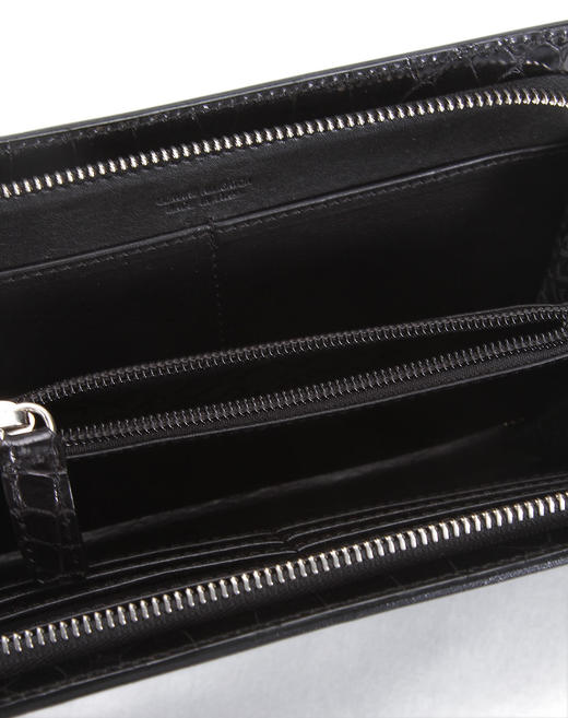 C25K31001199FRE  卓诺迪CERRUTI 1881 黑色鳄鱼纹高档手抓包【金属微花】 商品图4