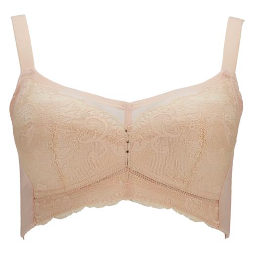 蕾丝薄款全罩杯大胸显小防外扩无钢圈全杯型E杯文胸BW95701 商品图1