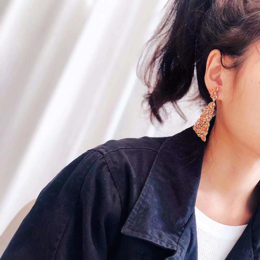 「帆」芬达石耳环 33.72克拉芬达石，0.622克拉钻石，20.16克18k白金 商品图2