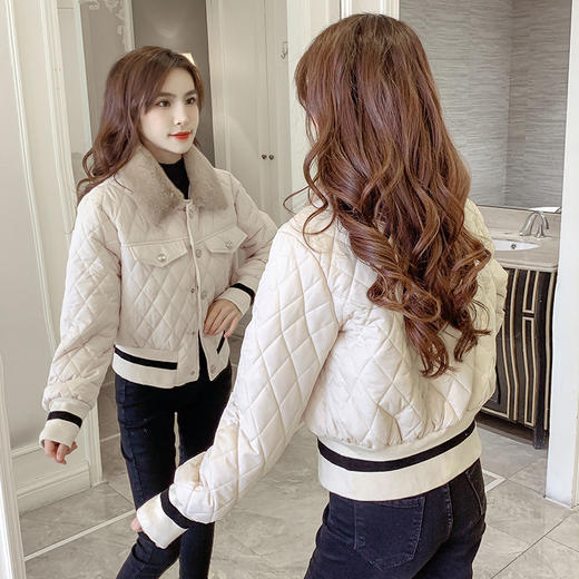 AA YR棉服韩版宽松减龄大毛领棉袄小个子棉衣外套 商品图1