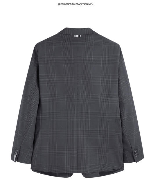 太平鸟男装 深灰色商务休闲西装潮流西服男B1BAC1X17 商品图1