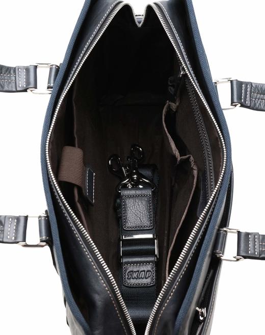 6944567056503 圣伽步SKAP 男款深蓝牛皮公文包 42*10*32cm 商品图3