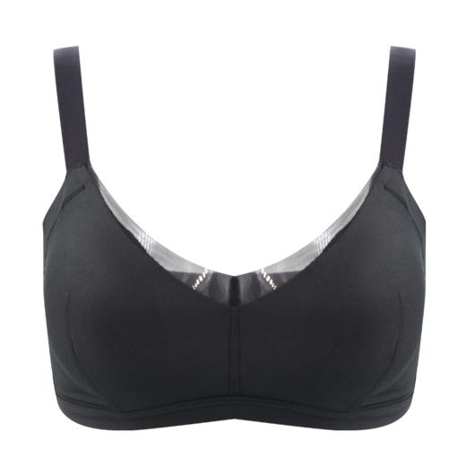 贝佳人新品无痕光面网纱薄棉杯文胸包容舒适睡眠内衣调整型BW32701 商品图1