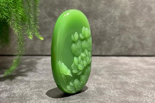 【御珠宫坊·传藏系列】碧玉花鸟牌 商品图2