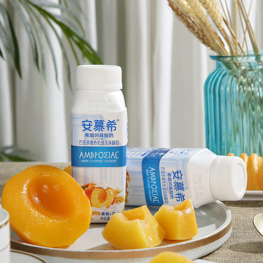 【伊利】安慕希 希腊风味酸牛奶 经典黄桃燕麦酸奶 200g*10冠/箱 商品图1