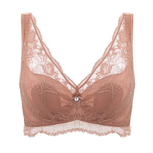 贝佳人新品背心式轻薄水晶杯强包容聚拢文胸内衣女软钢圈百搭BW932052 商品图3