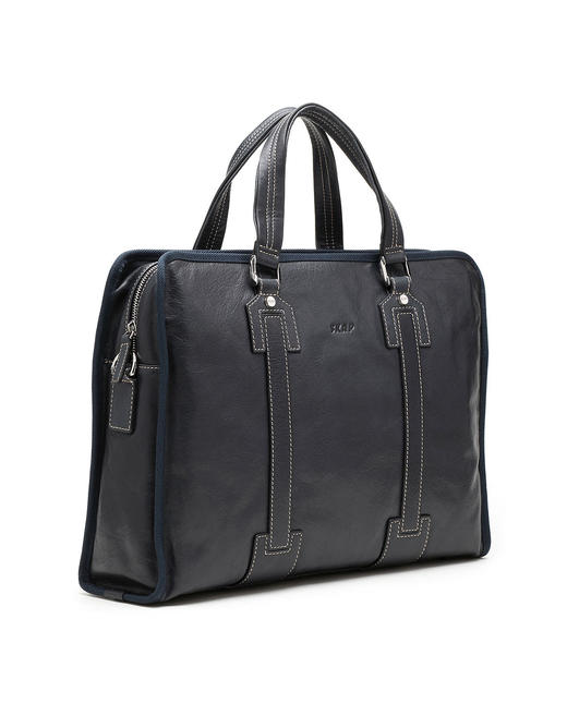 6944567056503 圣伽步SKAP 男款深蓝牛皮公文包 42*10*32cm 商品图2