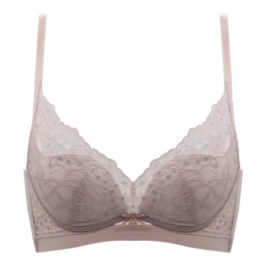 贝佳人新无钢圈文胸小显大聚拢美背包容收副蕾丝美背胸罩BW952055 商品图1