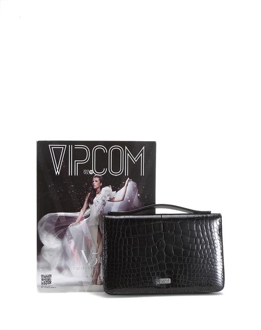 C25K31001199FRE  卓诺迪CERRUTI 1881 黑色鳄鱼纹高档手抓包【金属微花】 商品图3