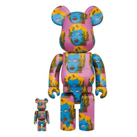 Bearbrick Andy Warhol 玛丽莲梦露 2代 400%+100% 商品图0