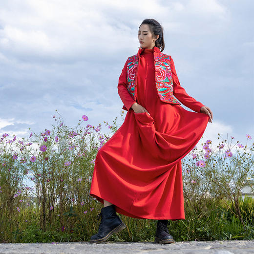 包罗万象连衣裙 / 杨老师同款 / 无袖 长袖 / 黄色 红色 蓝色 黑色 / 现货 商品图5