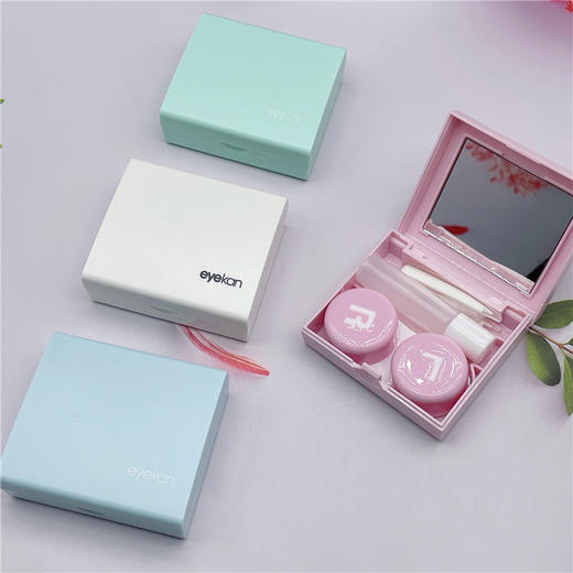 【 颜色随机发】新款eyekan隐形眼镜盒近视眼镜伴侣盒美瞳伴侣盒卡通眼镜盒K1916 商品图2