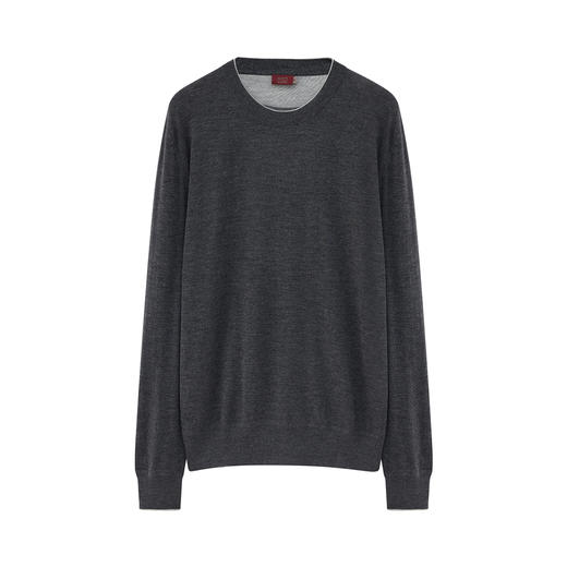 经典圆套衫 灰色/原色 商品图0