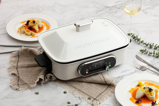 摩飞网红多功能锅 家用一体料理锅 蒸煮炒煎 配件平盘/六圆盘/丸子盘 商品图4