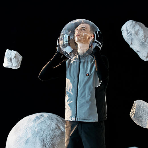 ZERORAY发热马甲电加热背心无袖立领黑灰色智能温控男女同款保暖 商品图8