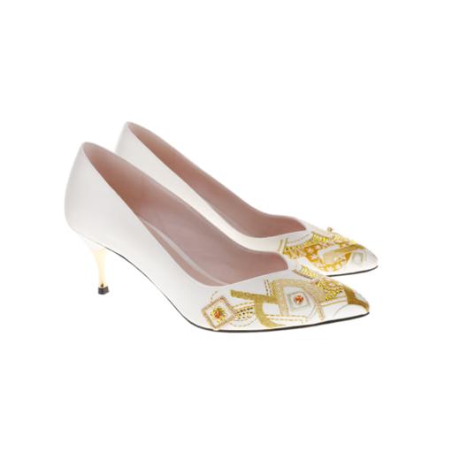 sheme新中式《高山族》系列之《生命之境》真皮女鞋原创文化设计时尚晚宴派对可定制 商品图2