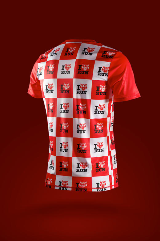 严素跑步TEE,爱老虎跑,我爱跑,男/女款,轻量 短袖T恤 速干快干 严素态度 商品图1