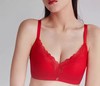 安莉芳旗下Comfit无钢圈内衣女大码蕾丝调整型聚拢红色文胸CB0929 商品缩略图0