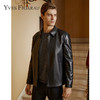 YvesFigarau伊夫·费嘉罗秋冬保暖绵羊皮革皮夹克923850 商品缩略图0